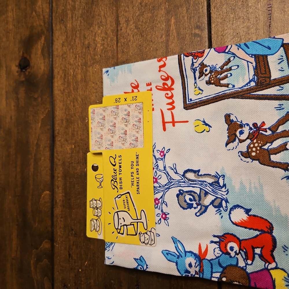 NWT CUTE AS EFFers Dish Towels - Picture 2 of 3